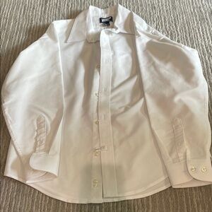 Lands' End White Dress Shirt Classic Cotton